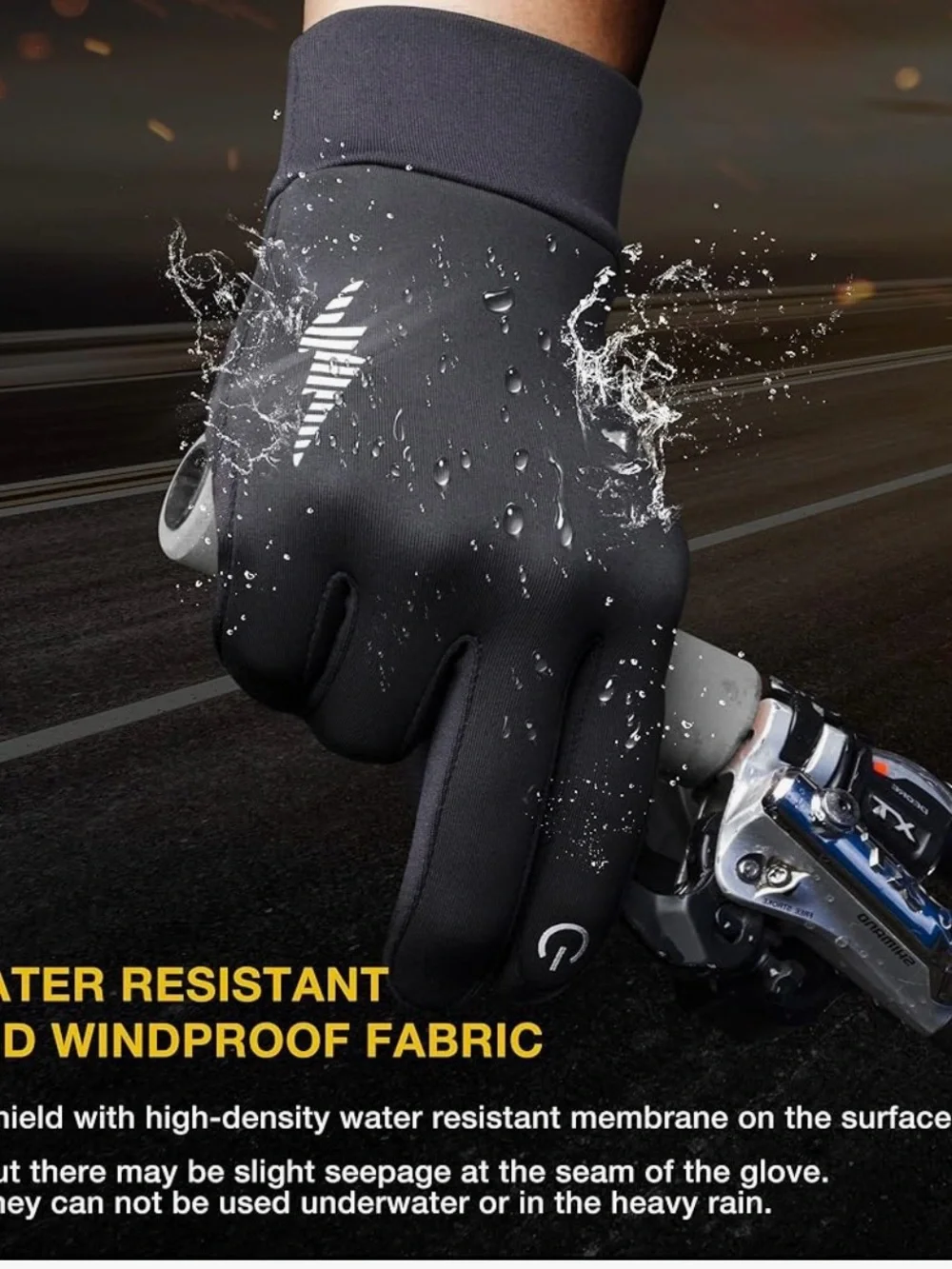 Simdri winter gloves touchscreen compatibility anti-slip silicone pads kids